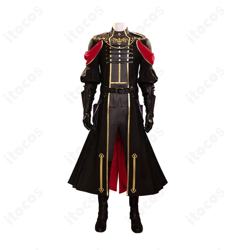 ファイナルファンタジーVII セフィロス 神羅軍正礼装コスプレ衣装の全身正面ショット