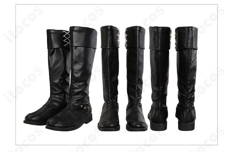 別売りブーツの詳細。クラウド・ストライフの衣装に合わせたデザインのコスプレ靴