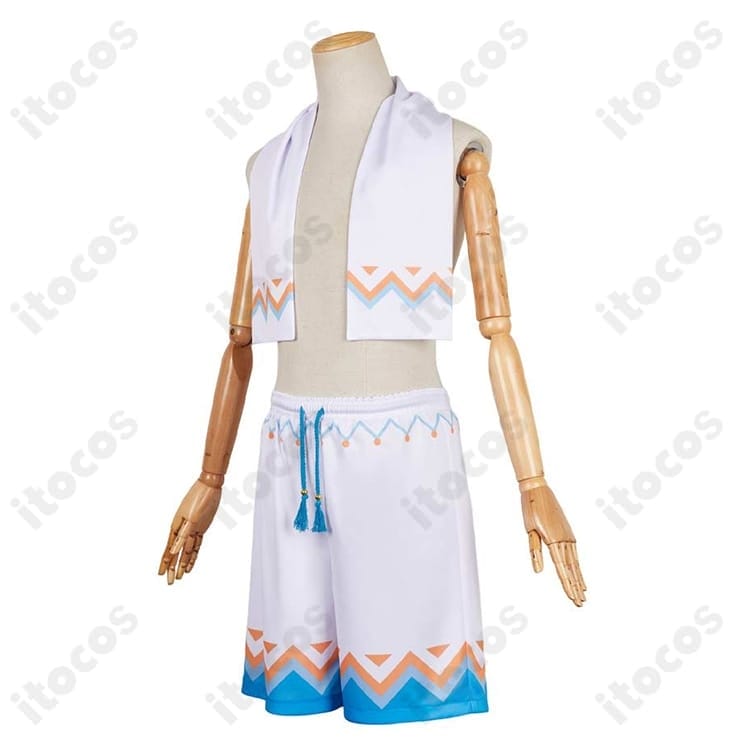 原神 空（旅人）温泉衣装コスプレ｜高再現で動きやすい、イベント＆撮影に最適 - 3枚目の画像