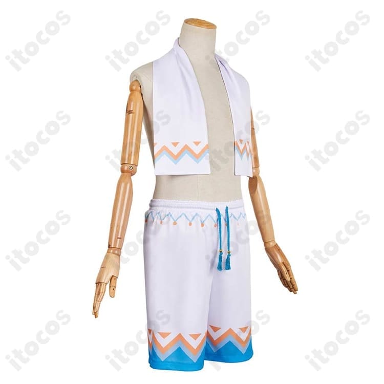 原神 空（旅人）温泉衣装コスプレ｜高再現で動きやすい、イベント＆撮影に最適 - 2枚目の画像