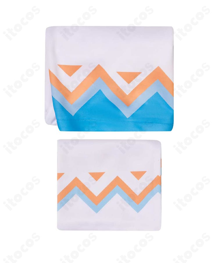 セット内容の確認画像。ショートパンツとマフラーの2点が一目で分かる構成。