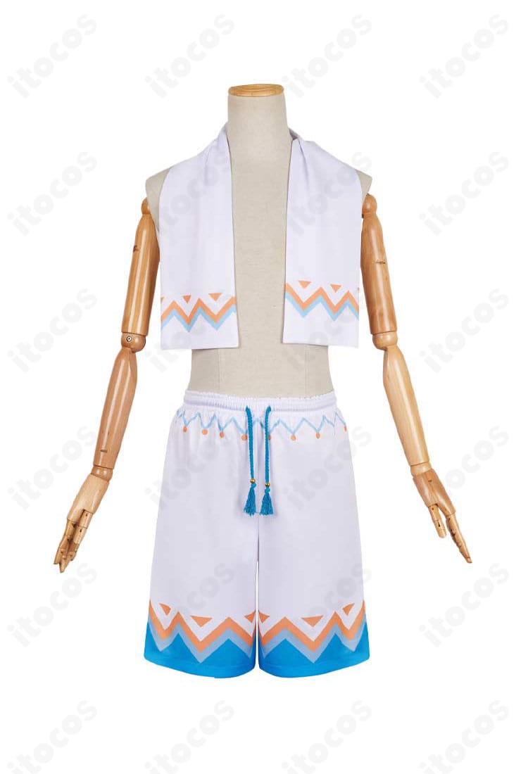 商品正面の単体画像。すっきりとした配色とラインで空の特徴を忠実に再現したコスプレ衣装。