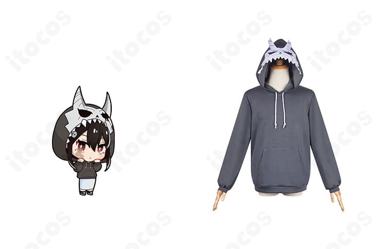 『怪獣8号』日比野カフカと亜白ミナをイメージした怪獣パーカーのコスプレ衣装。二人合わせにも使いやすいユニセックス設計。