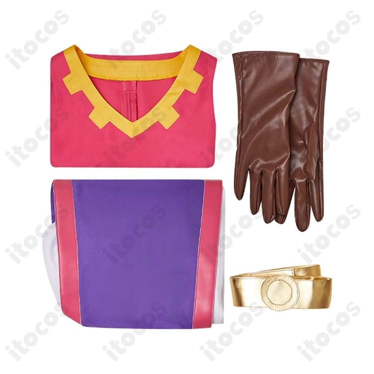 ゼルダの伝説 ゼルダ姫 コスプレ衣装｜高精度再現で動きやすい冒険服、イベント・撮影に最適 - 6枚目の画像