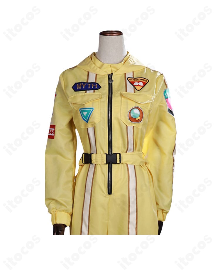 ワトソン・アメリア宇宙服コスプレの正面全景。配色と立体襟のディテール
