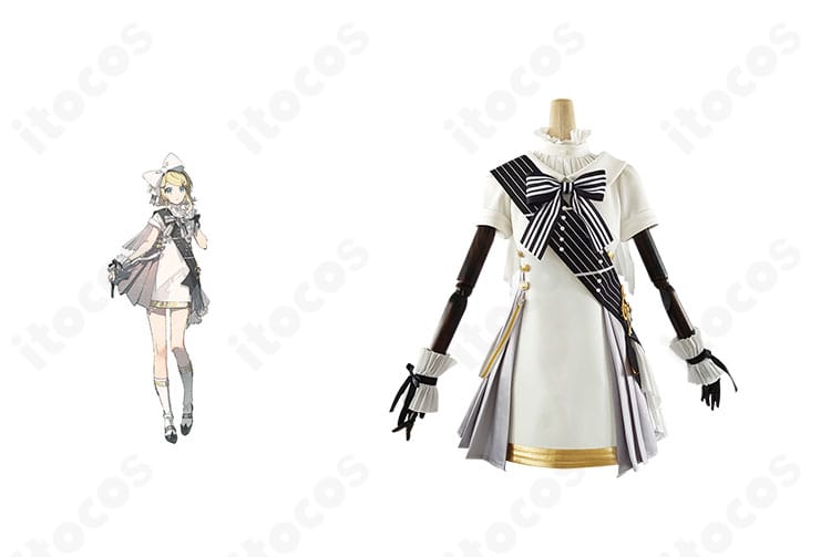 鏡音リン 初音ミクシンフォニー2024のコスプレ衣装とキャラクターイメージの組み合わせ。世界観を忠実に再現したセット
