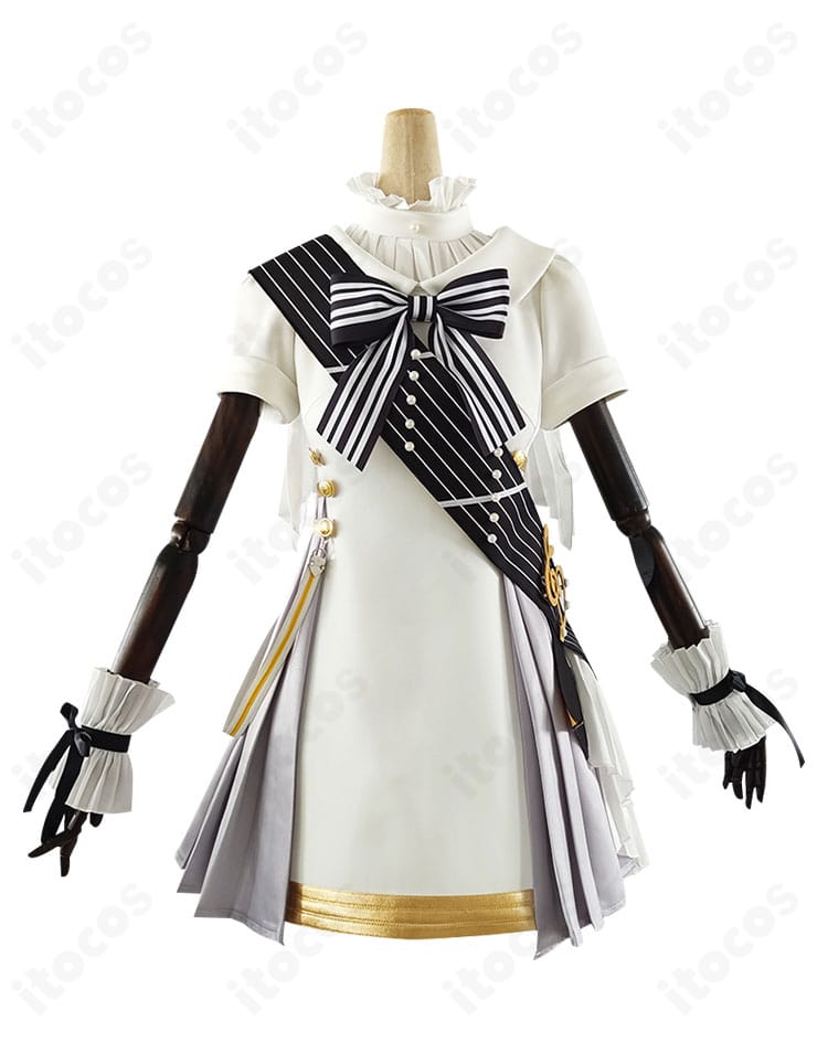 鏡音リン 初音ミクシンフォニー2024コスプレ衣装の正面全体。高再現の配色と整った縫製が分かる構図