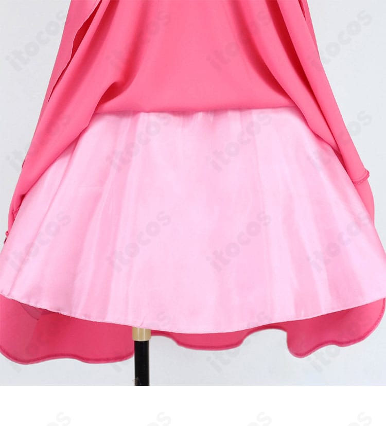 コンテスト衣装スカート装飾のアップ。裾のデザインとレイヤー感が伝わるディテール写真。