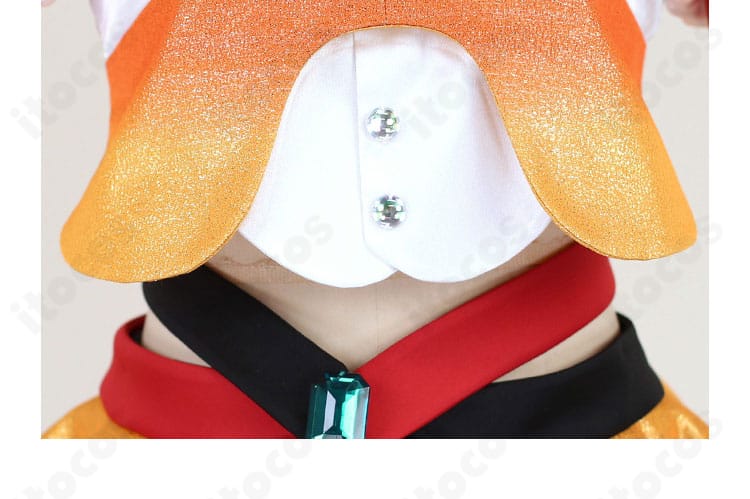 セレナ衣装の腰周り装飾ディテール。ステージ映えするアクセント