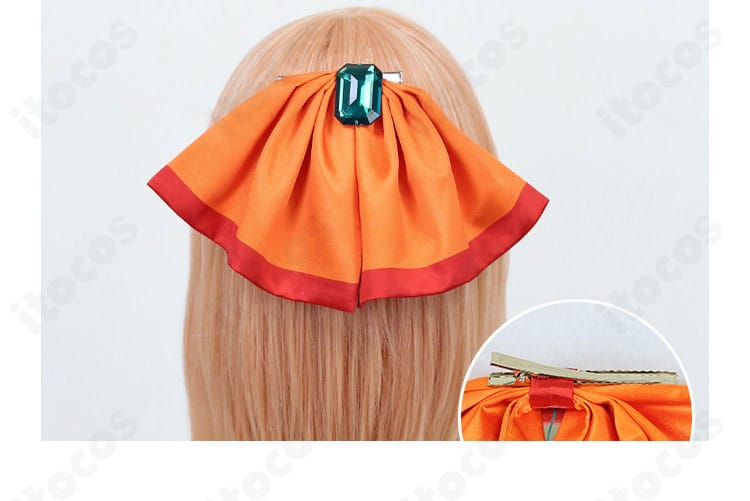 セレナ衣装の髪飾りクローズアップ。可愛らしさを引き立てるポイント