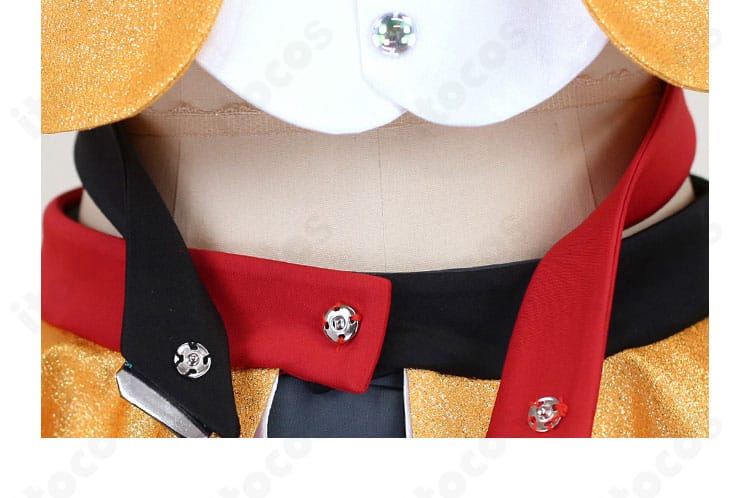 セレナ衣装の腰帯ディテール。ウエストラインを美しく見せる構造