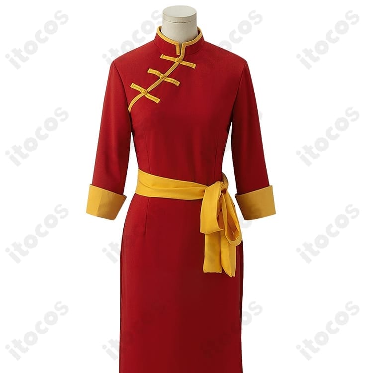 銀魂 神楽 通常赤チャイナ コスプレ衣装｜高再現度で撮影映え、動きやすくイベントにも最適 - 2枚目の画像