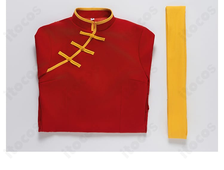 銀魂 神楽コスプレ衣装のセット内容。チャイナ服本体と帯の2点が並んだ構成写真。