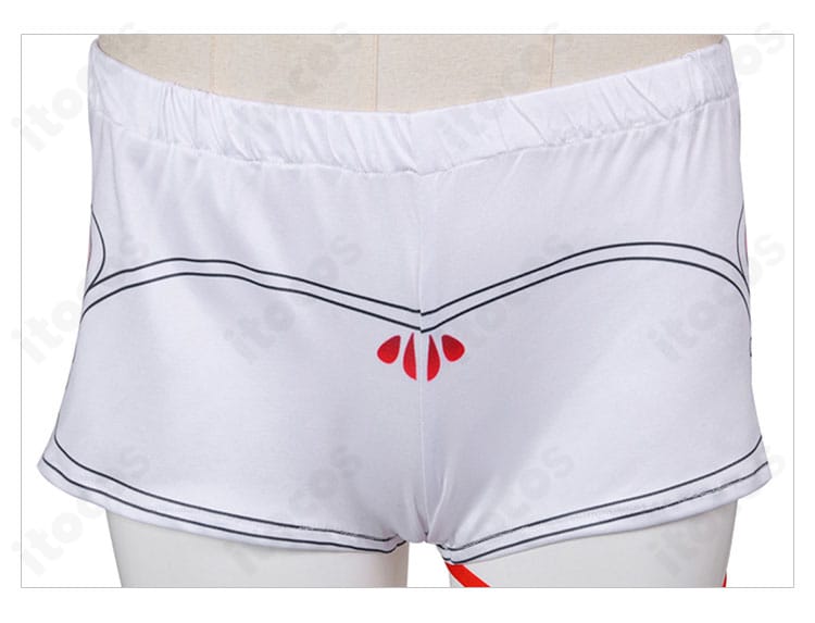 パンツ正面の装飾ディテール。フロント意匠と留め具の構成。