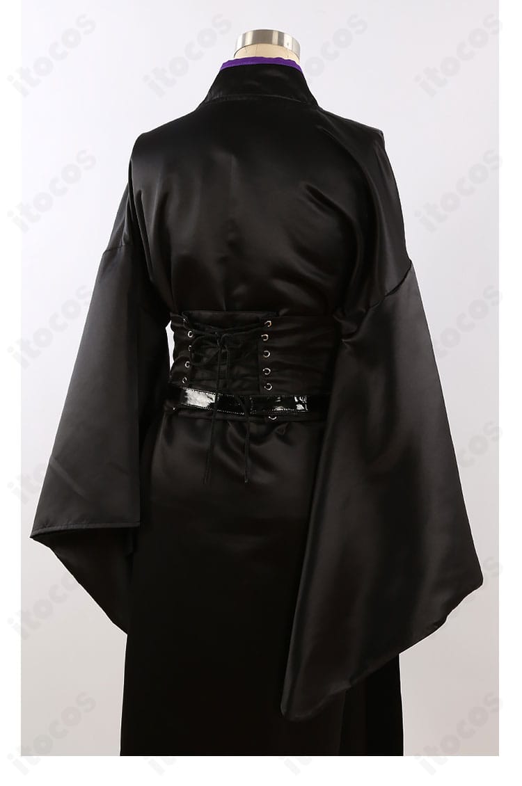 FGO 巌窟王 英霊博装コスプレの帯背面。結び部分の立体感と仕上げ。