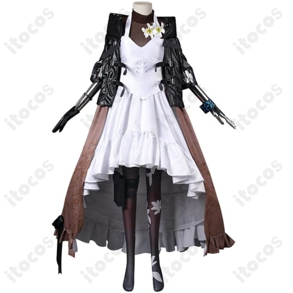 アークナイツ 焔影リード コスプレ衣装 高再現ミリタリー調、撮影映えするフルセット