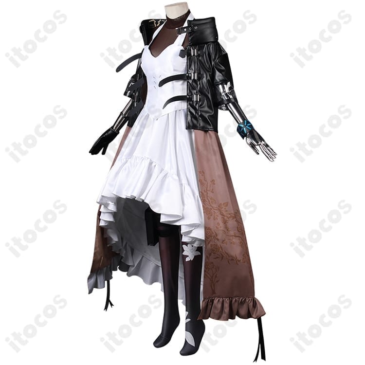 アークナイツ 焔影リード コスプレ衣装 高再現ミリタリー調、撮影映えするフルセット - 2枚目の画像