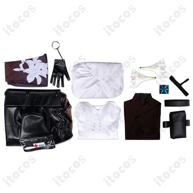 アークナイツ 焔影リード コスプレ衣装 高再現ミリタリー調、撮影映えするフルセット - 6枚目の画像