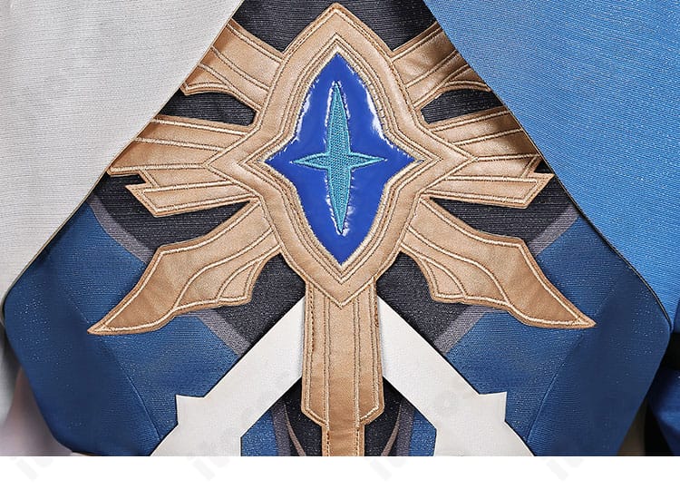 サンデー衣装の背部装飾クローズアップ。立体感ある意匠が存在感を演出。