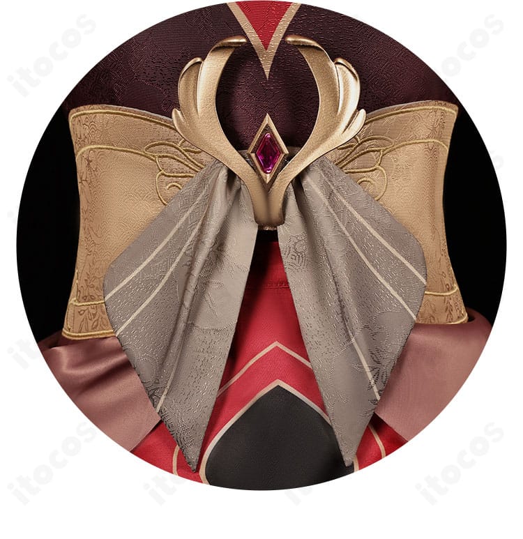 コルセットベル背面のディテール。装飾の配置と留め具周りを確認できる。