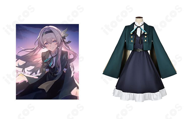 崩壊：スターレイル ホタル『夏の約束』コスプレ衣装の全身。キャラクターイメージを忠実に再現した完成カット。