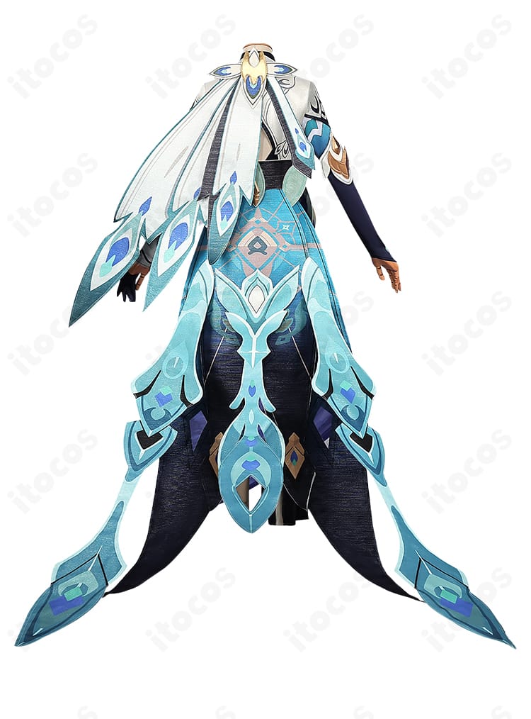 ヴィタ 残星のさすらい人 背面全体。背飾りとスカートのレイヤー構成を再現。