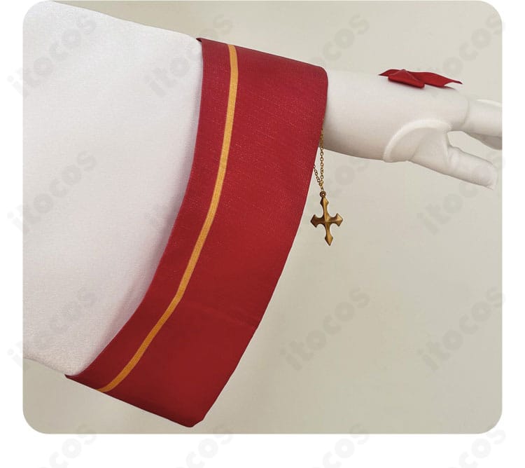 スタフェス衣装の肩章装飾ディテール。エッジの仕上げと立体感を表現