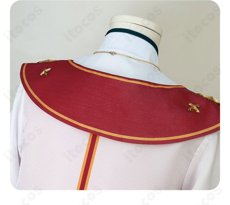 スタフェス衣装の袖口装飾アップ。カフスのラインとボタン意匠を再現