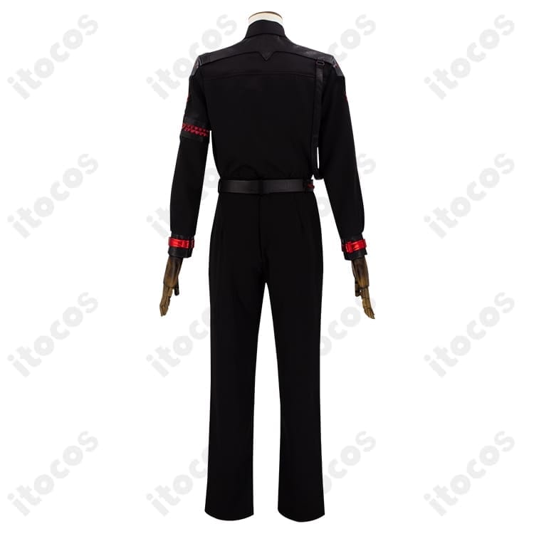 恋と深空 セイヤ Evol特殊部隊・黒制服コスプレ 高再現で動きやすく撮影会に最適 - 4枚目の画像