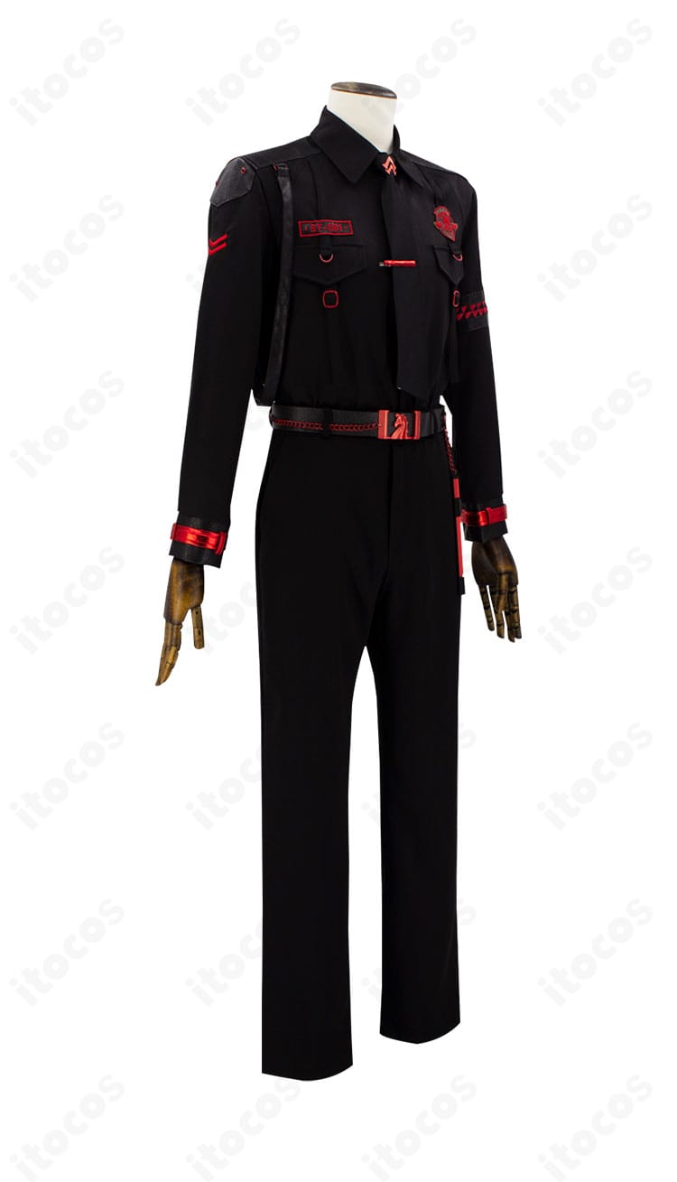 セイヤ衣装の右側面ディテール。シャープなラインと腰回りの収まり