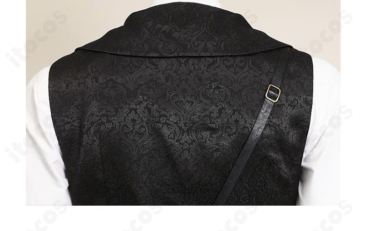 馬甲風パーツ背面の装飾詳細。背中のアクセントが全体の印象を引き締める。