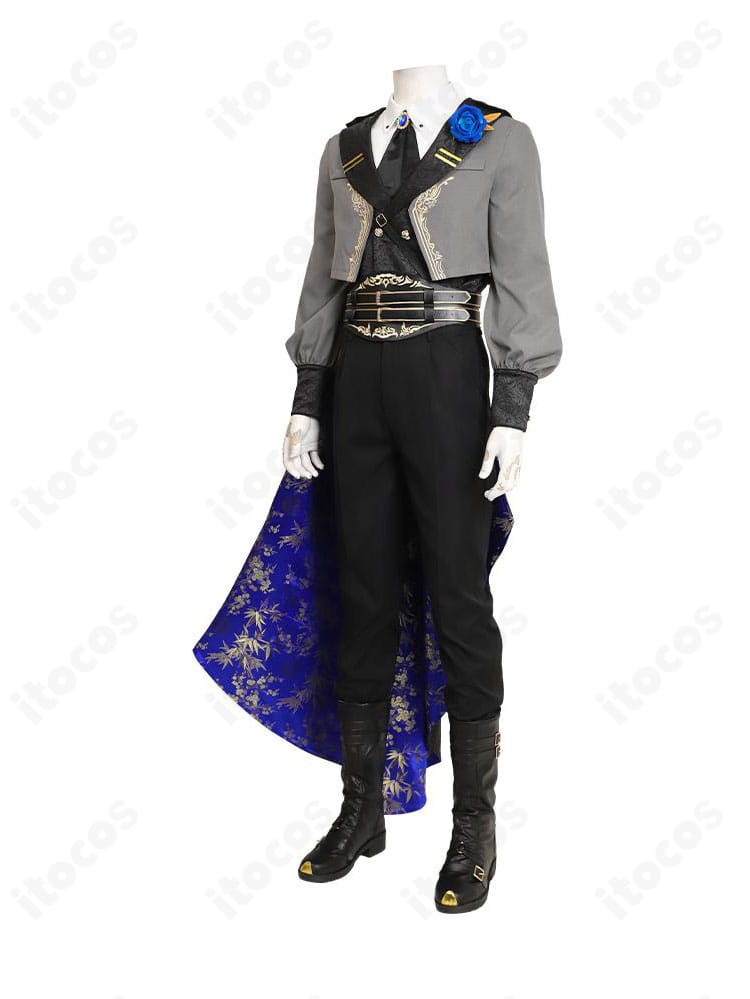 左側面のディテール。腰回りの装飾バランスと袖のシェイプが分かる角度。