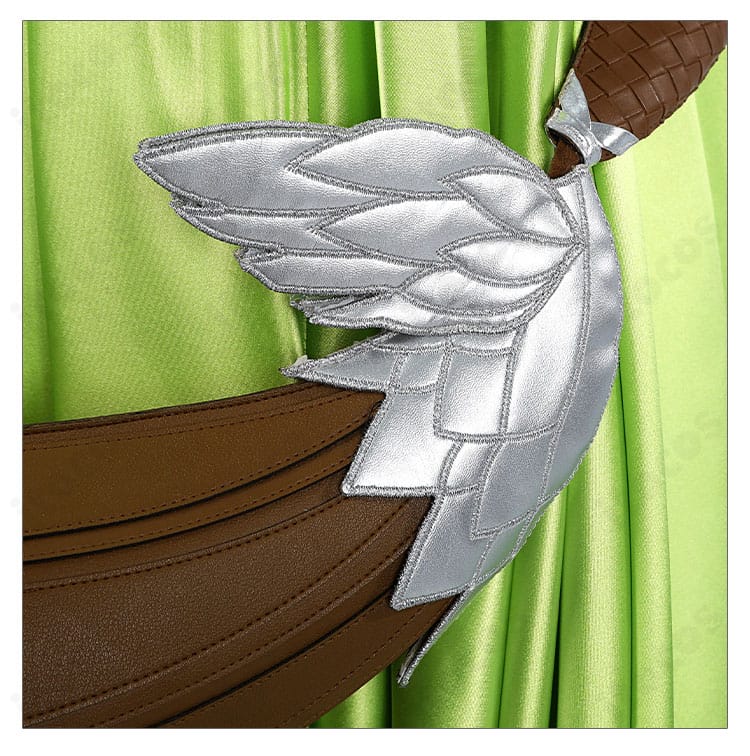 ノフィカ衣装の葉装飾側面ディテール。厚みと反り具合をチェックできる。