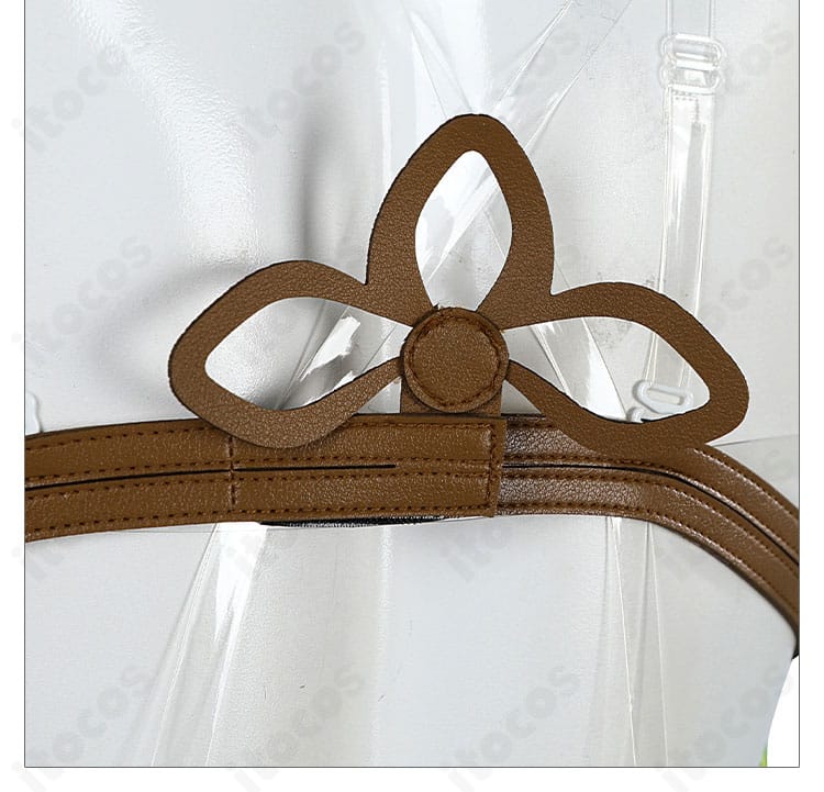 ノフィカ衣装の腕飾りディテール。装着ベルトと意匠パーツの取り合わせ。