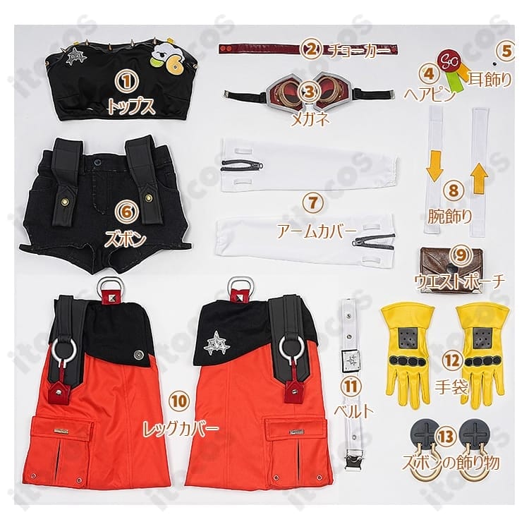 ゼンレスゾーンゼロ パイパー・ウィール コスプレ衣装 高再現で動きやすく撮影映えするストリートルック - 4枚目の画像