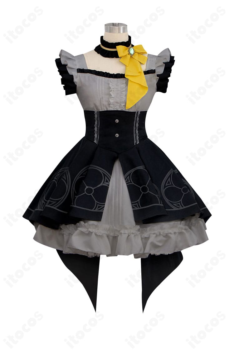 ブルーアーカイブ 伊落マリー アイドル衣装の正面全体像。清楚で華やかな配色とシルエットが分かる高品質コスチューム。