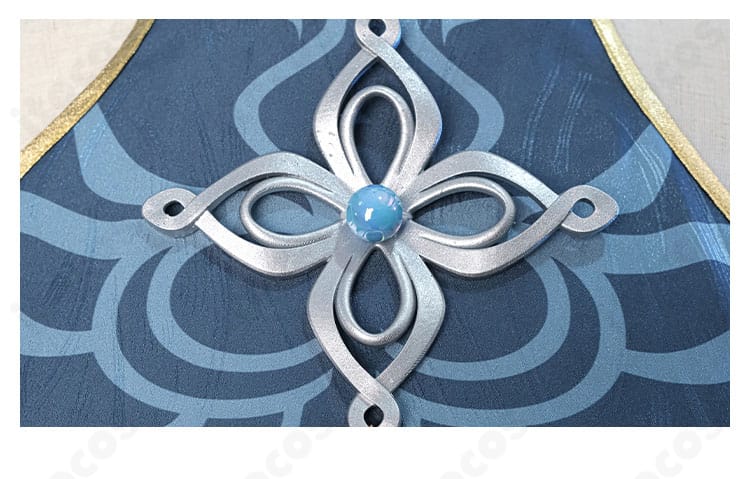 崩壊：スターレイル 飛霄 コスプレ衣装の胸口装飾ディテール。胸飾りの意匠と配色の再現