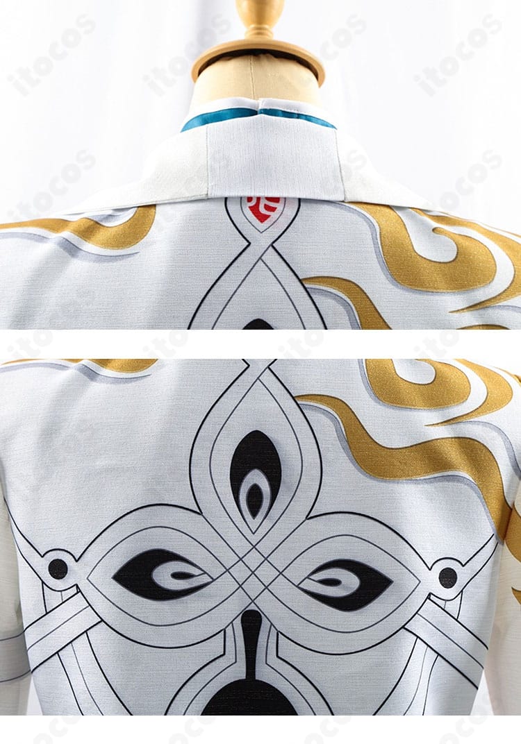 飛霄コスプレ 背面の外套装飾ディテール