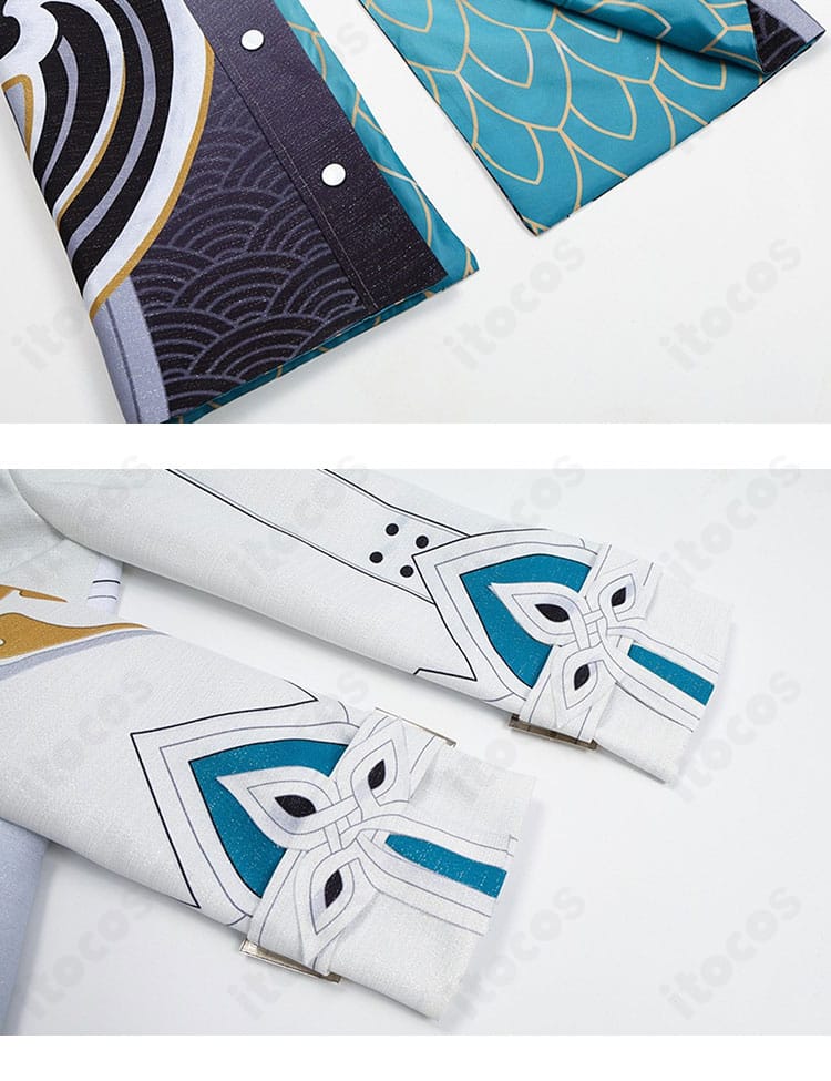 飛霄コスプレ 裾と袖口の縁取り・装飾の近接