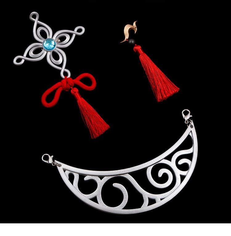 飛霄コスプレ 腰飾り・胸飾り・耳飾りのセット構成