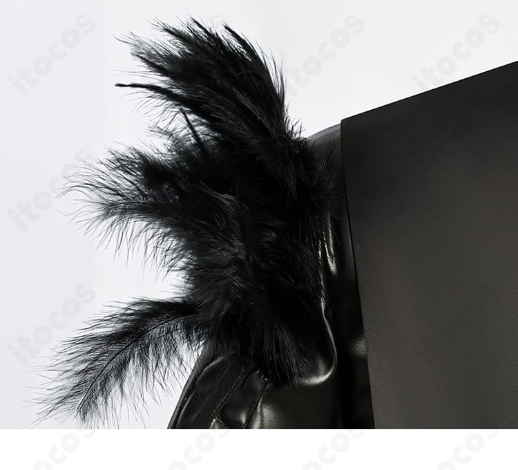 ラップランド衣装の肩袖装飾ディテール。精巧な仕上げの近接写真