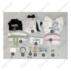 NU:カーニバル オリビン メイド服 高再現コスプレ衣装｜軽やか着用感と華やか装飾で撮影映え - 4枚目の画像（サムネイル）