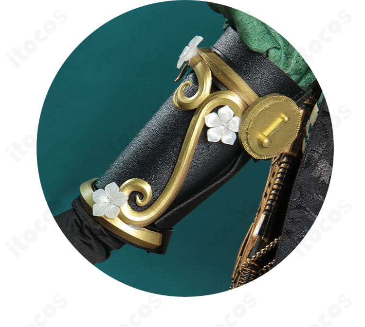 首飾りと腕飾りのアクセサリーディテール。質感と意匠を確認できる画像