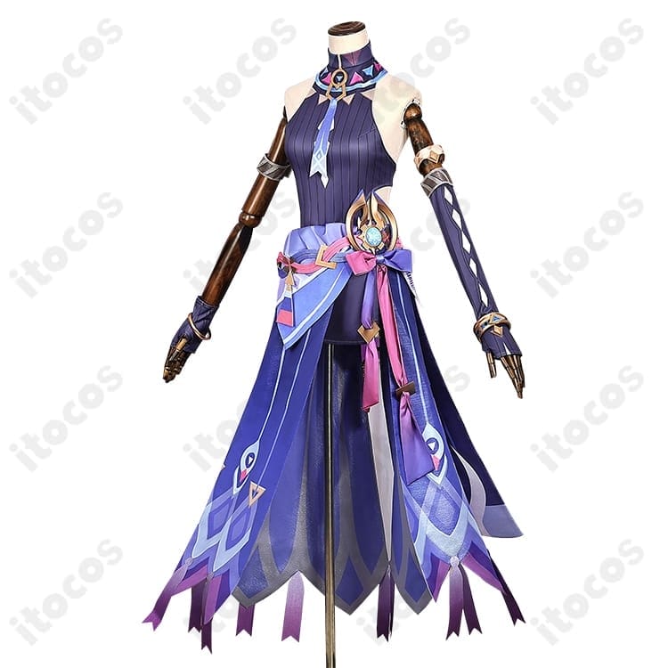 原神 シトラリ コスプレ衣装｜高再現レオタード一式でエレガントに映える、動きやすい完成セット - 2枚目の画像