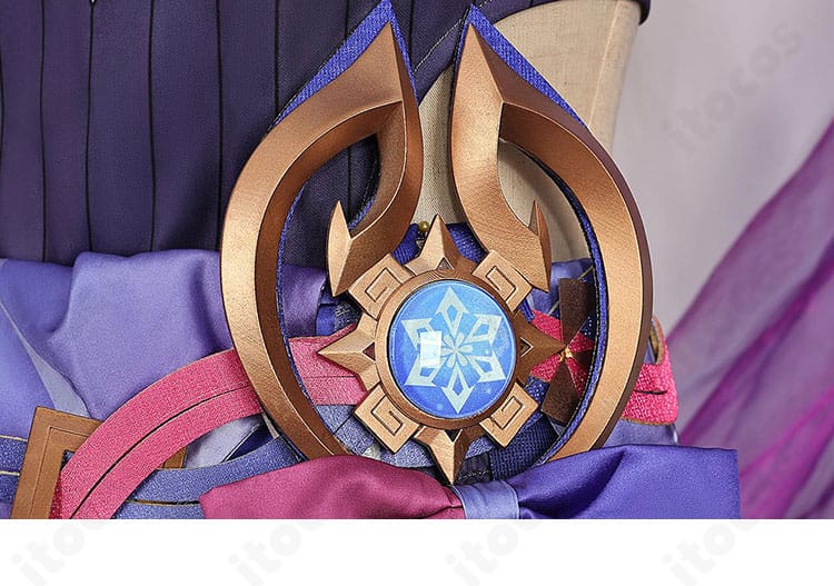 原神 シトラリ 腰飾りの近接画像。細かな彫りとメタリック調パーツの光沢を詳細に表現。