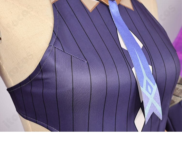 原神 シトラリ 衣装の胸元帯飾りディテール。立体パーツと縁取りの再現性が分かる接写。