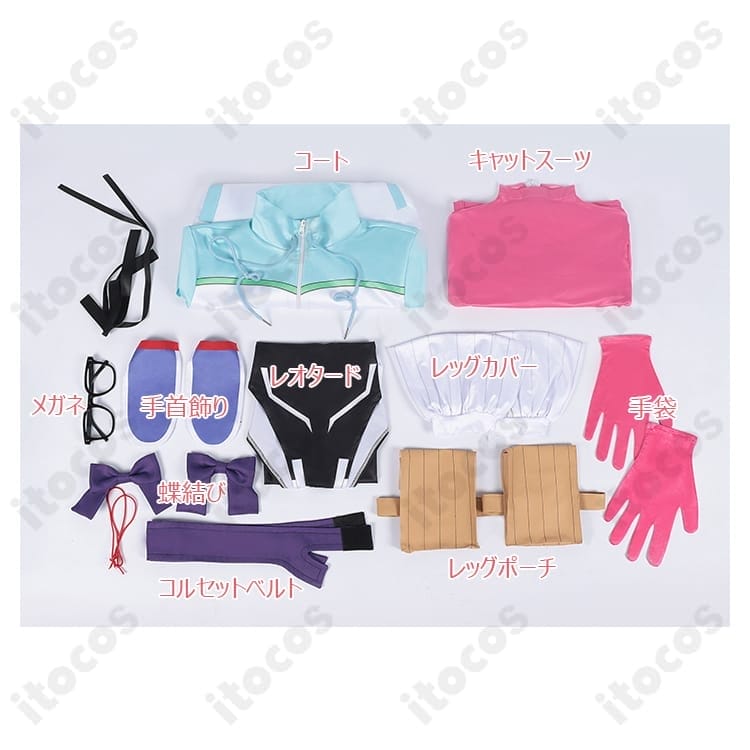 出浦白津莉 コスプレ衣装｜高再現のくノ一スーツ＆コート、伸縮素材で動きやすく撮影映え - 6枚目の画像