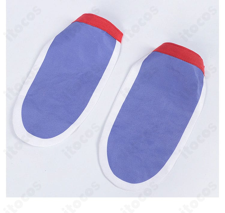 手首用アクセサリーの詳細。装飾パーツとステッチが見える近接画像