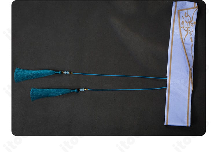 腰封・コルセット周りの装飾詳細。ウエストラインを整えるデザインを明瞭に表示。