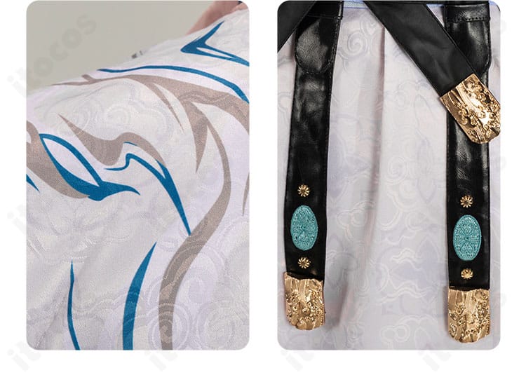 肩と腰飾りの装飾ディテール。全体デザインを支えるアクセントパーツを解説。